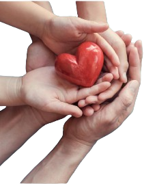 Illustration d'une main tenant une croix médicale